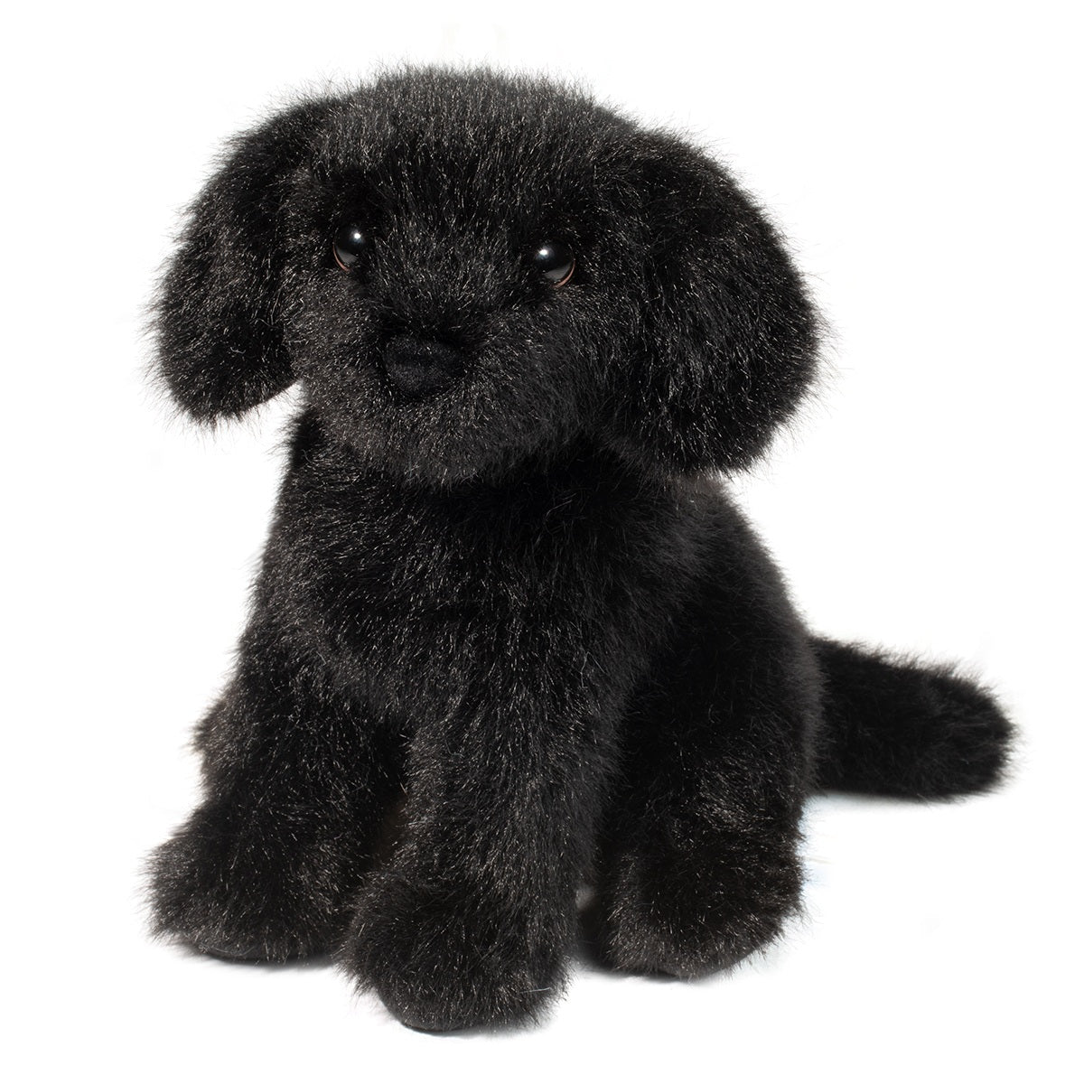 Black Labrador retriever, stuffed, plush toy dog