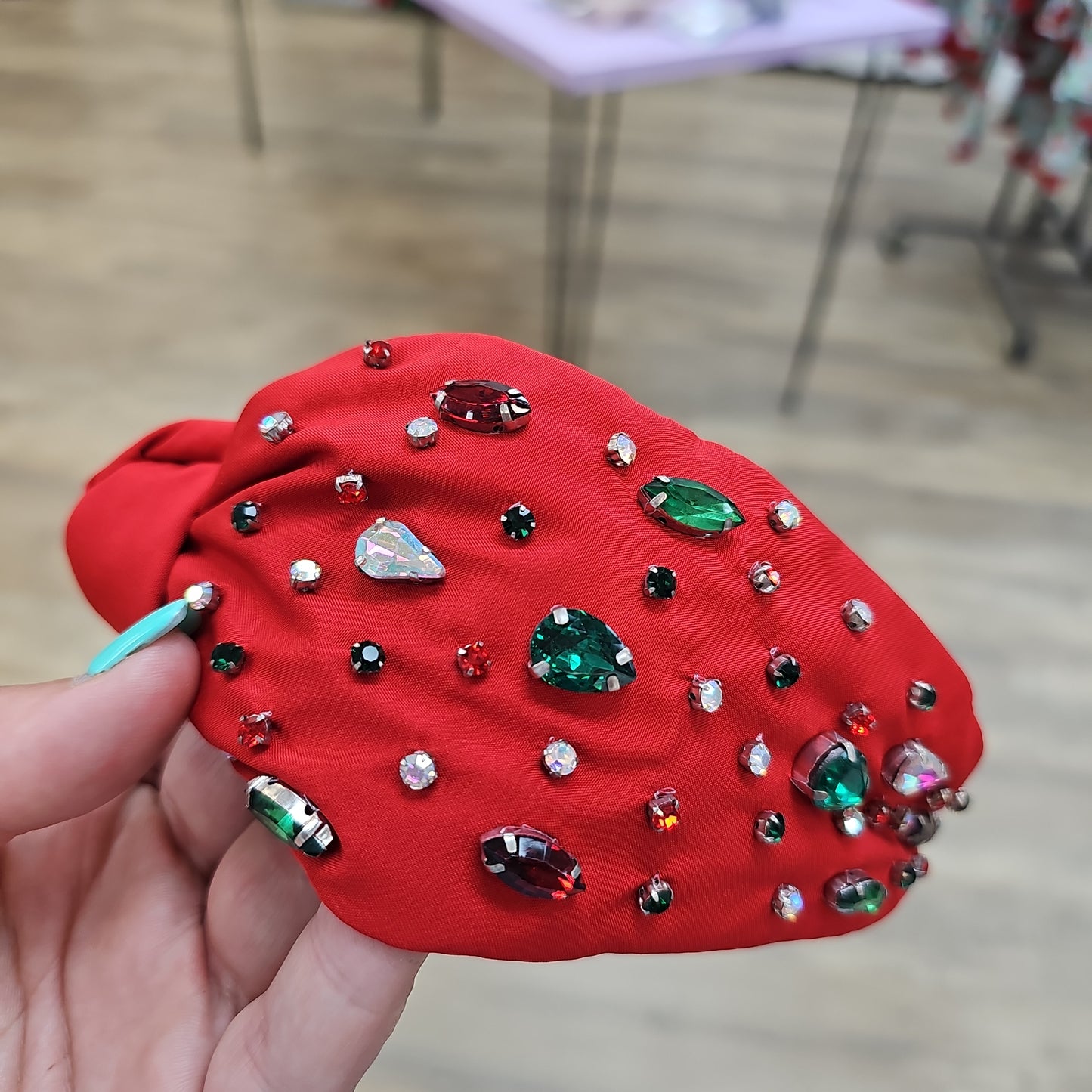 Red rhinestone headband