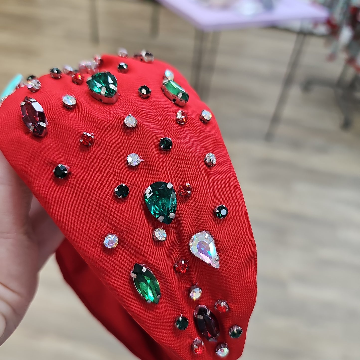 Red rhinestone headband