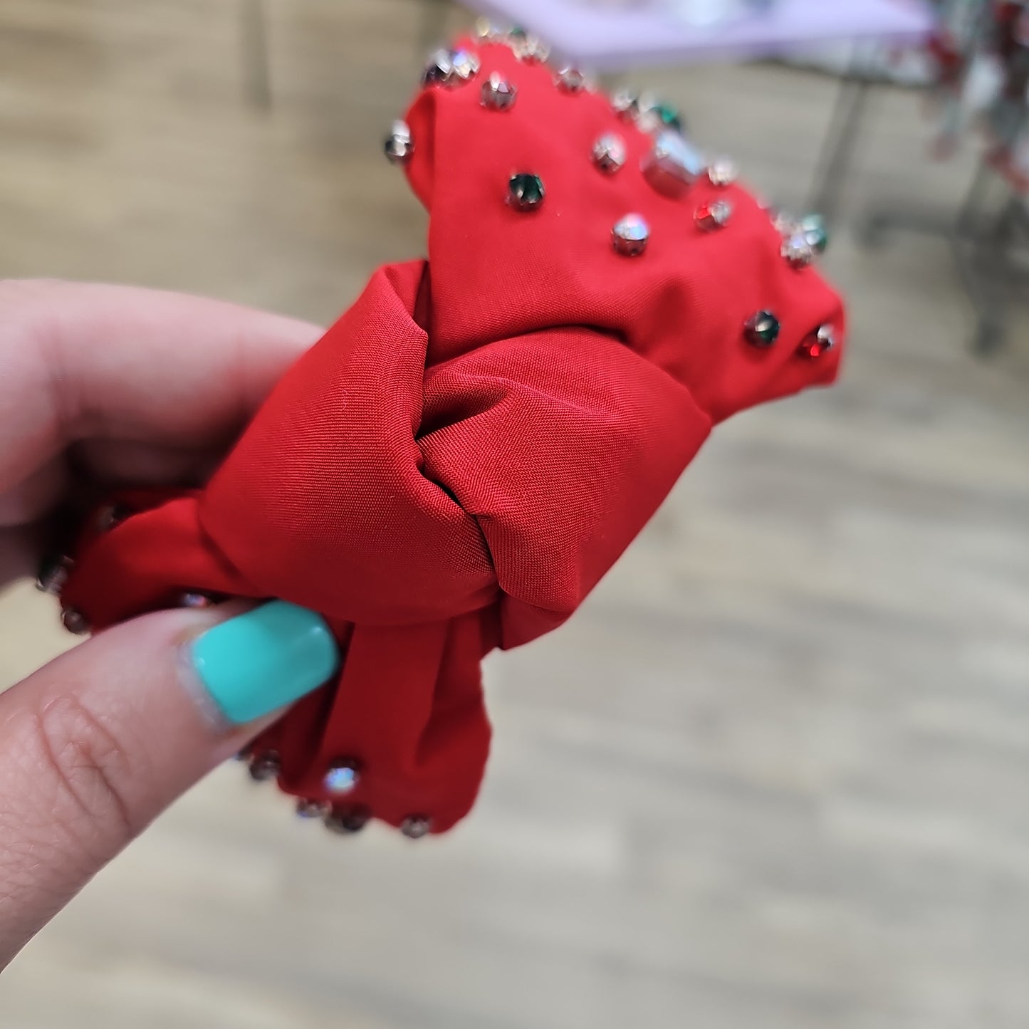 Red rhinestone headband