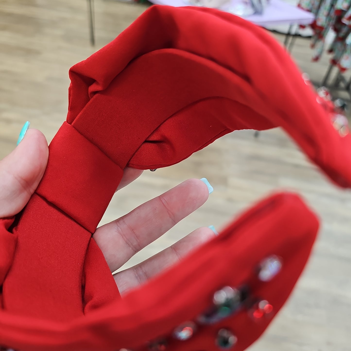 Red rhinestone headband