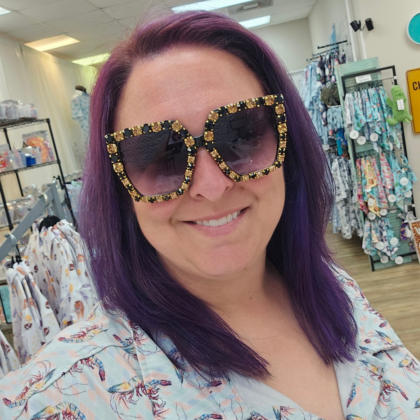 black gold sunglasses sun glasses summer football Saints New Orleans