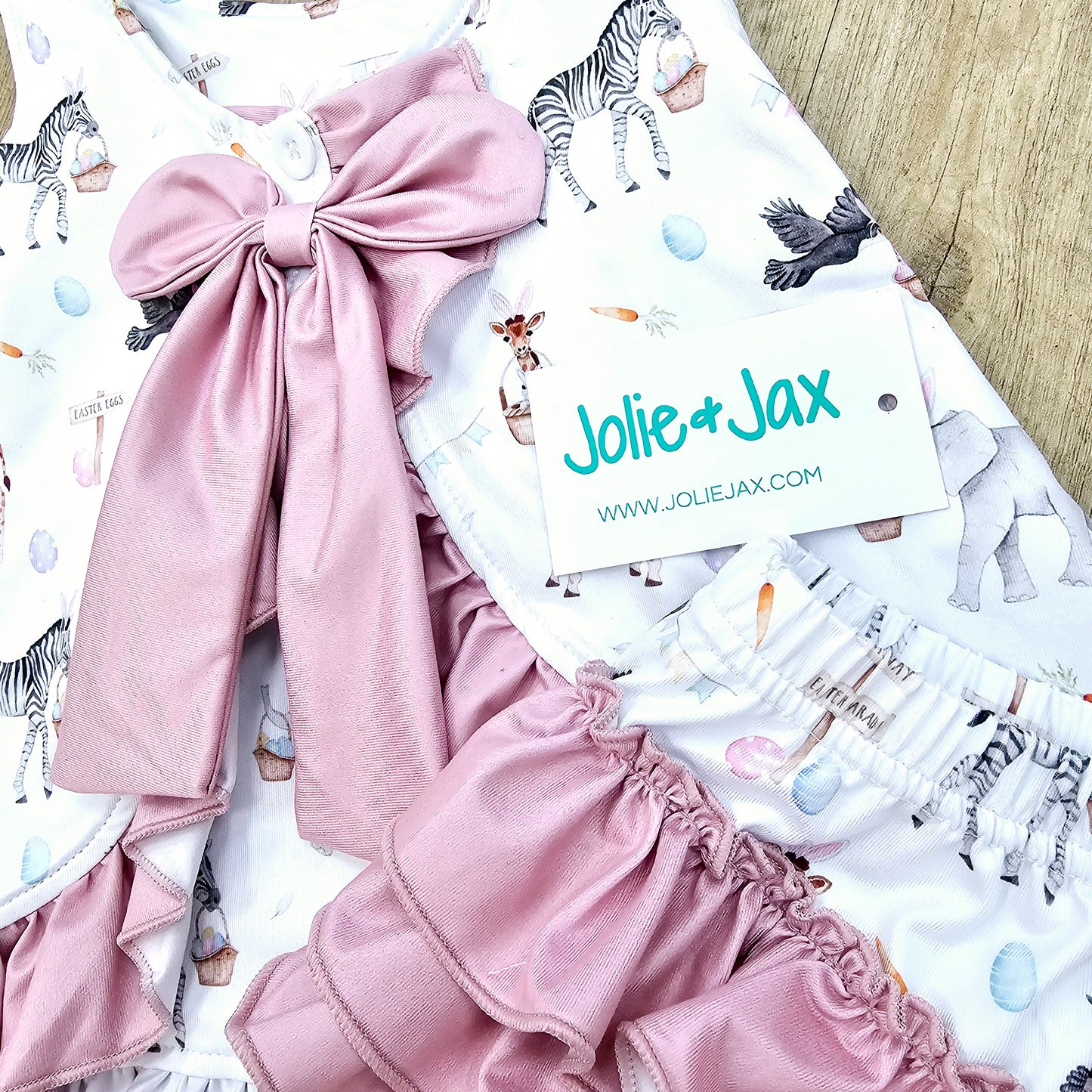 Easter Animal Ruffle Bloomer Set