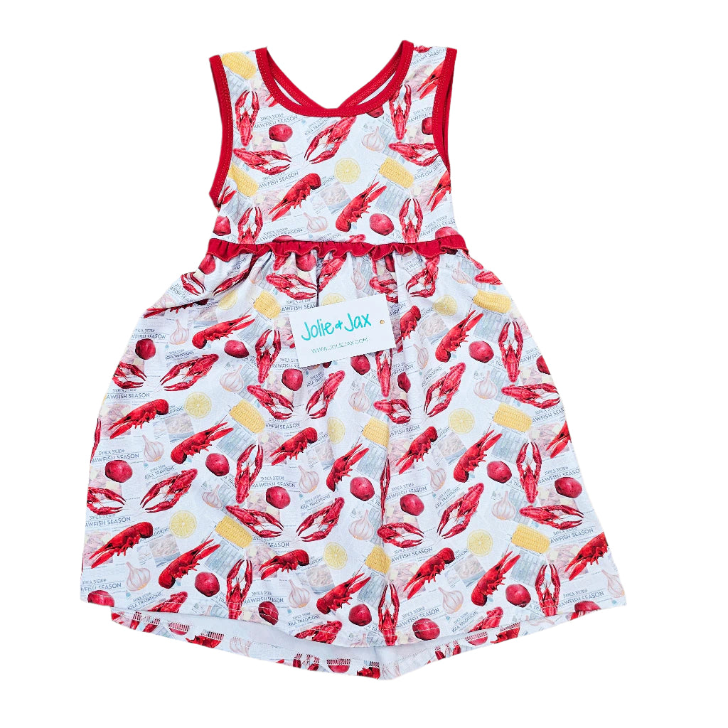 Newspaper Crawfish Dress