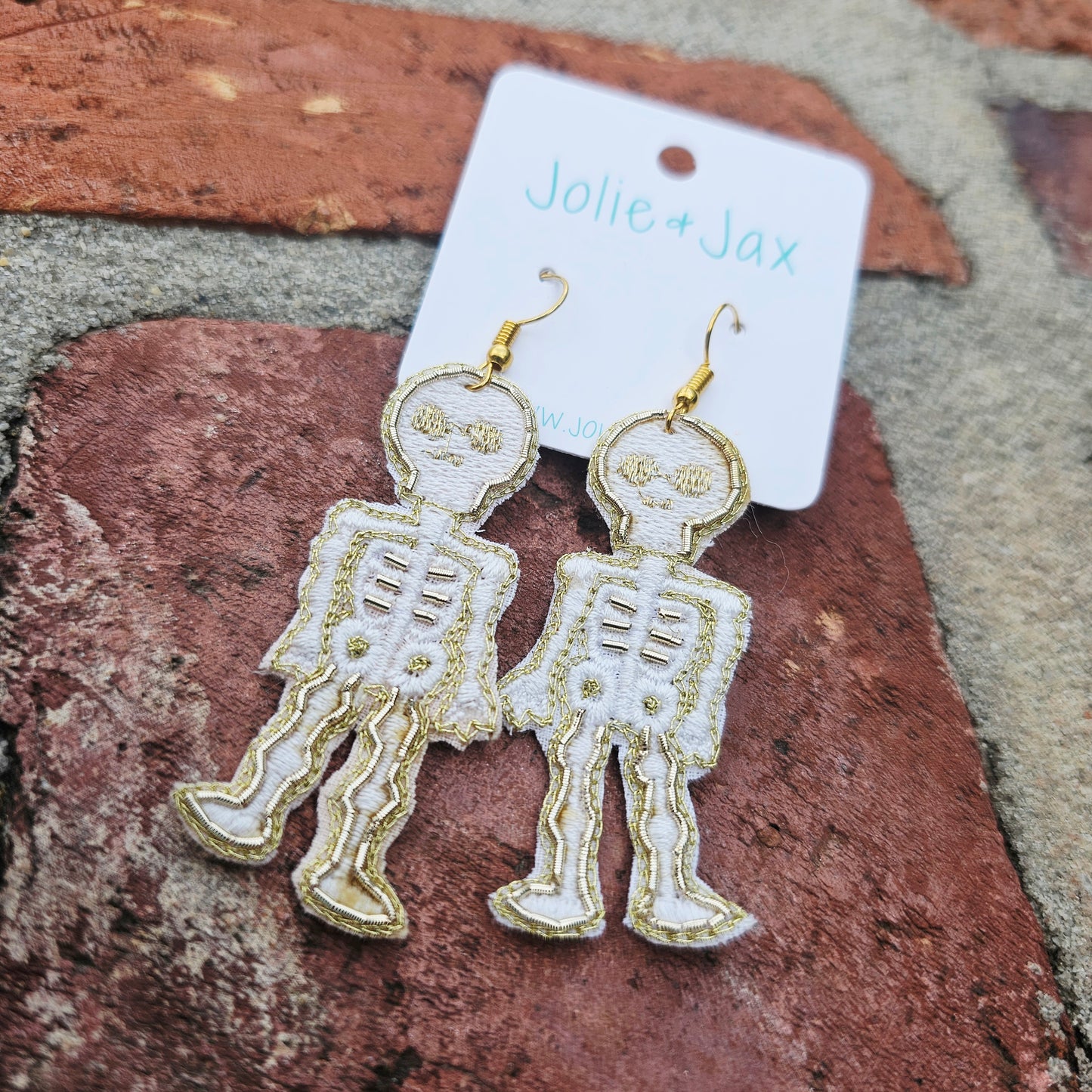 Skeleton Earrings on Hooks