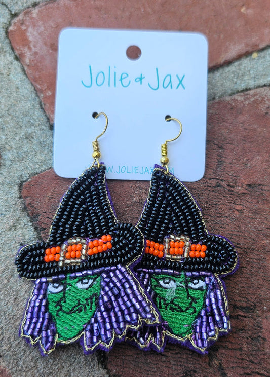 Which Halloween seed bead earrings