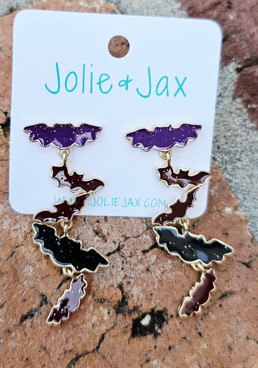 Bats, halloween, earrings