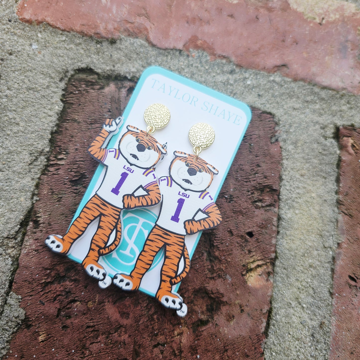 LSU Mike The Tiger Earrings (Licensed)