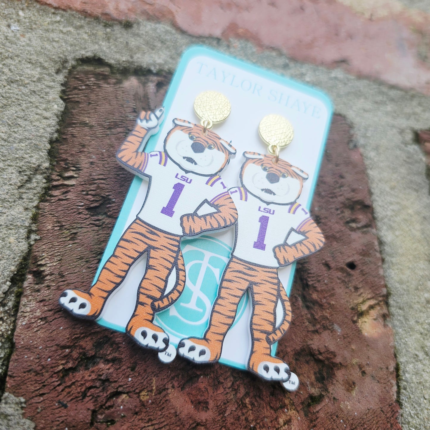 LSU Mike The Tiger Earrings (Licensed)