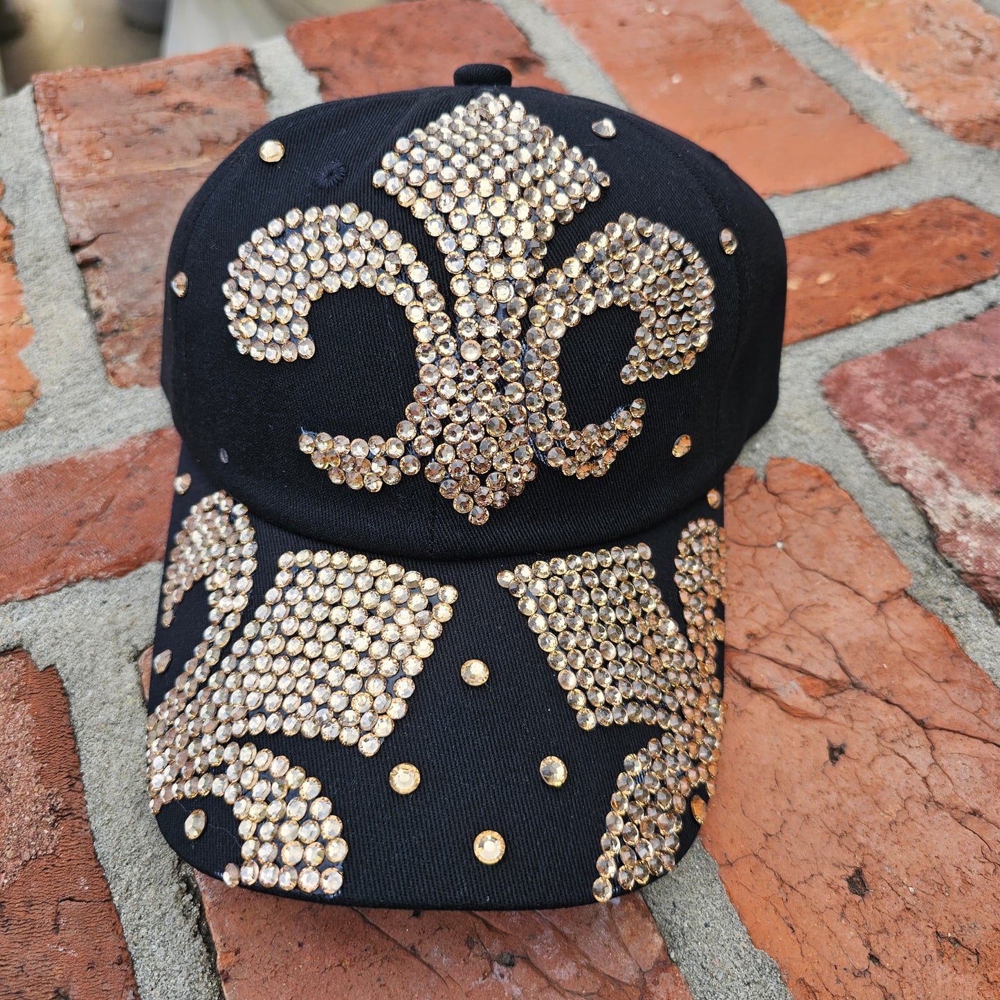 Fleu De Lis Rhinestone Hat