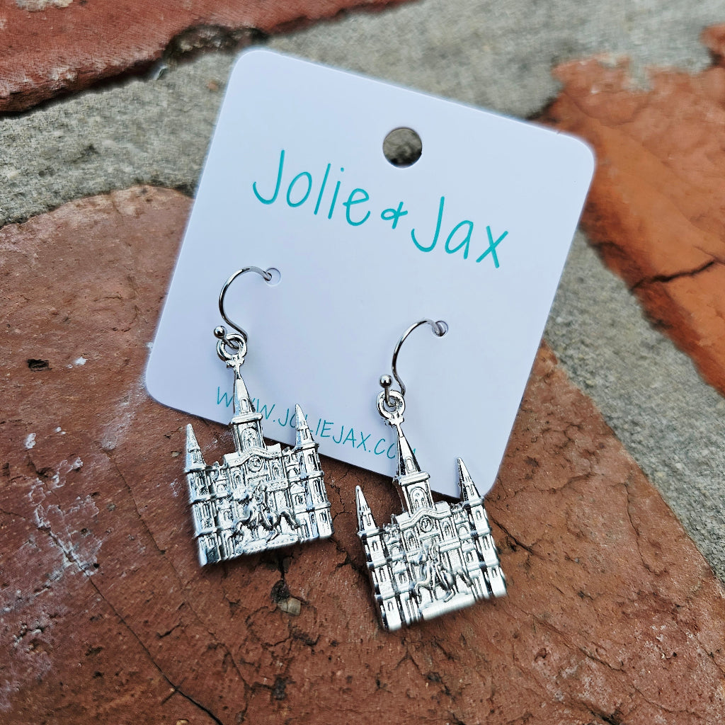 St Louis Cathedral Dangle Earrings
