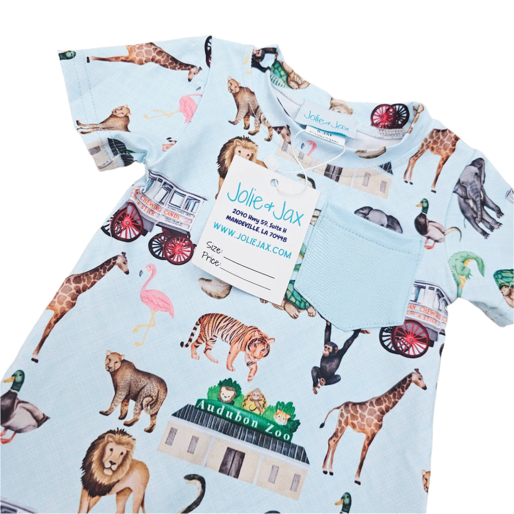 Zoo Boy's Romper