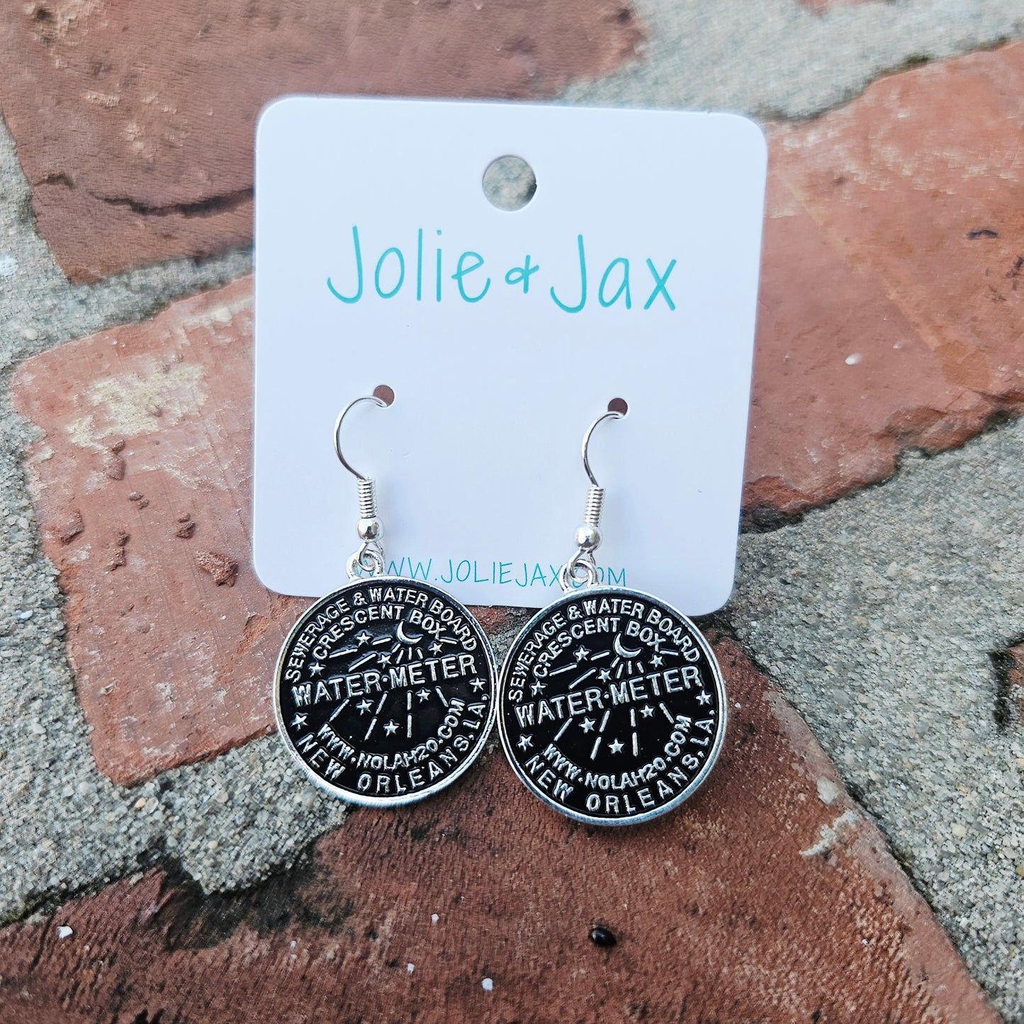 Water Meter Dangle Earrings