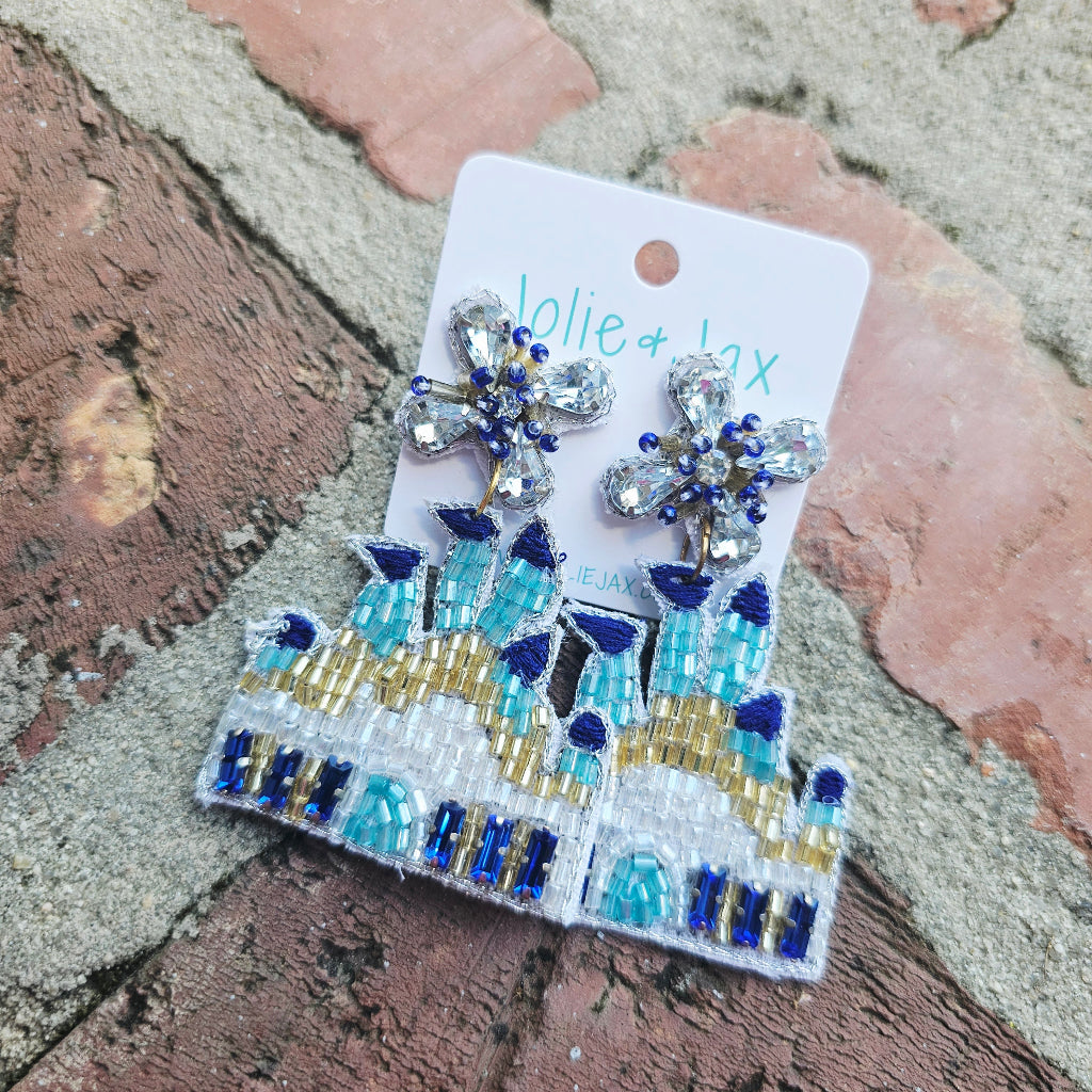 Castle Beaded Earrings