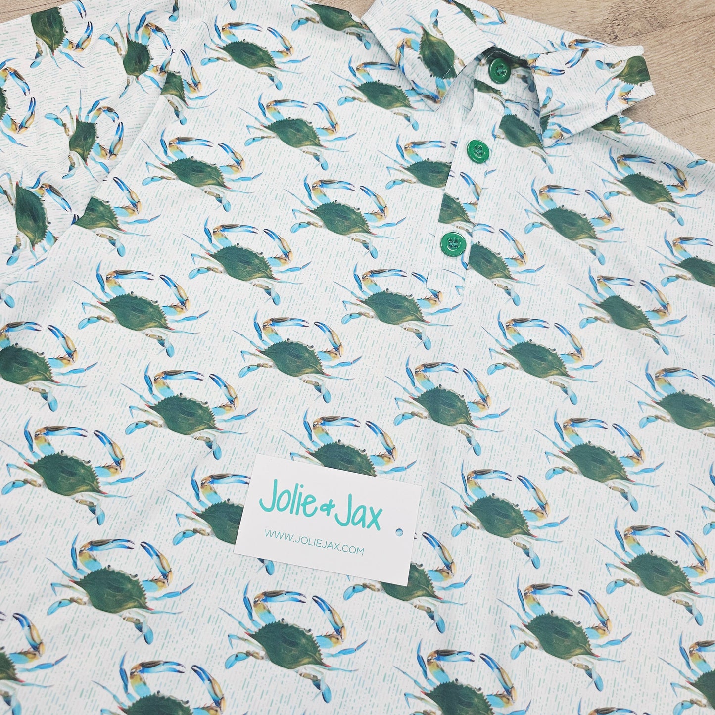 Green Crab Polo Adult Shirt