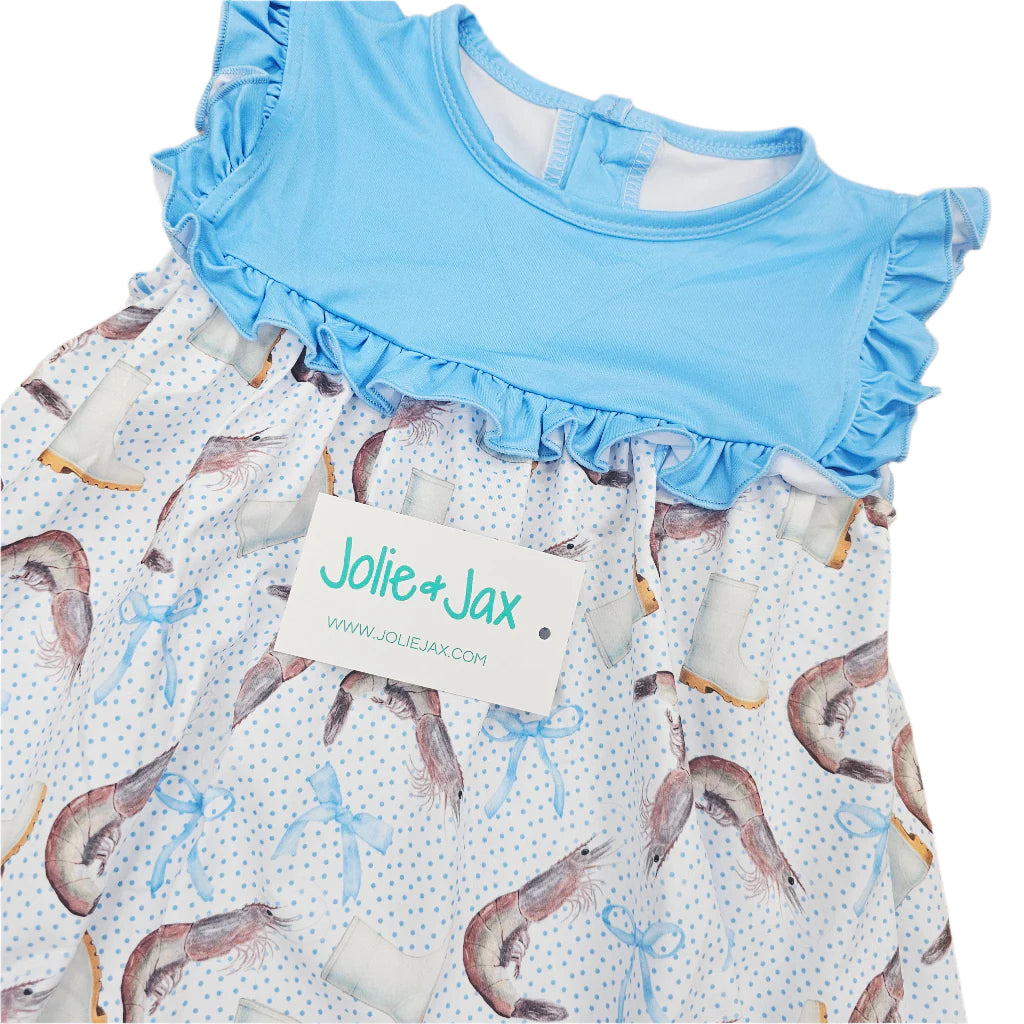 Shrimp Boots and Bows Dress