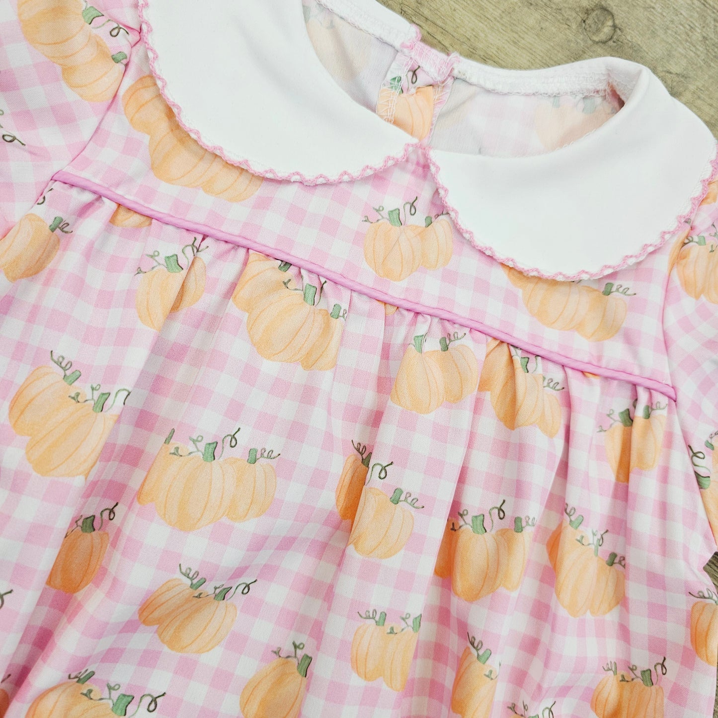 Pumpkin Pink Plaid Bubble