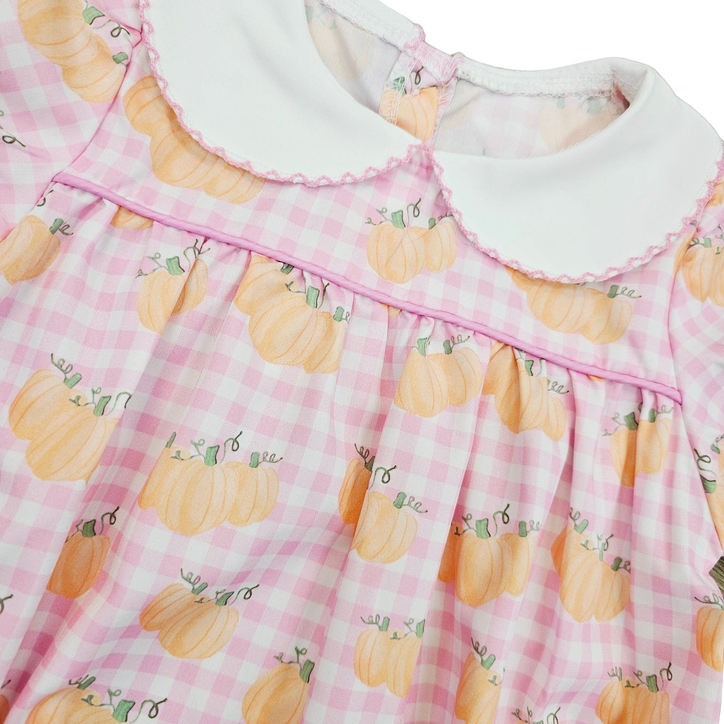 Pumpkin Pink Plaid Bubble