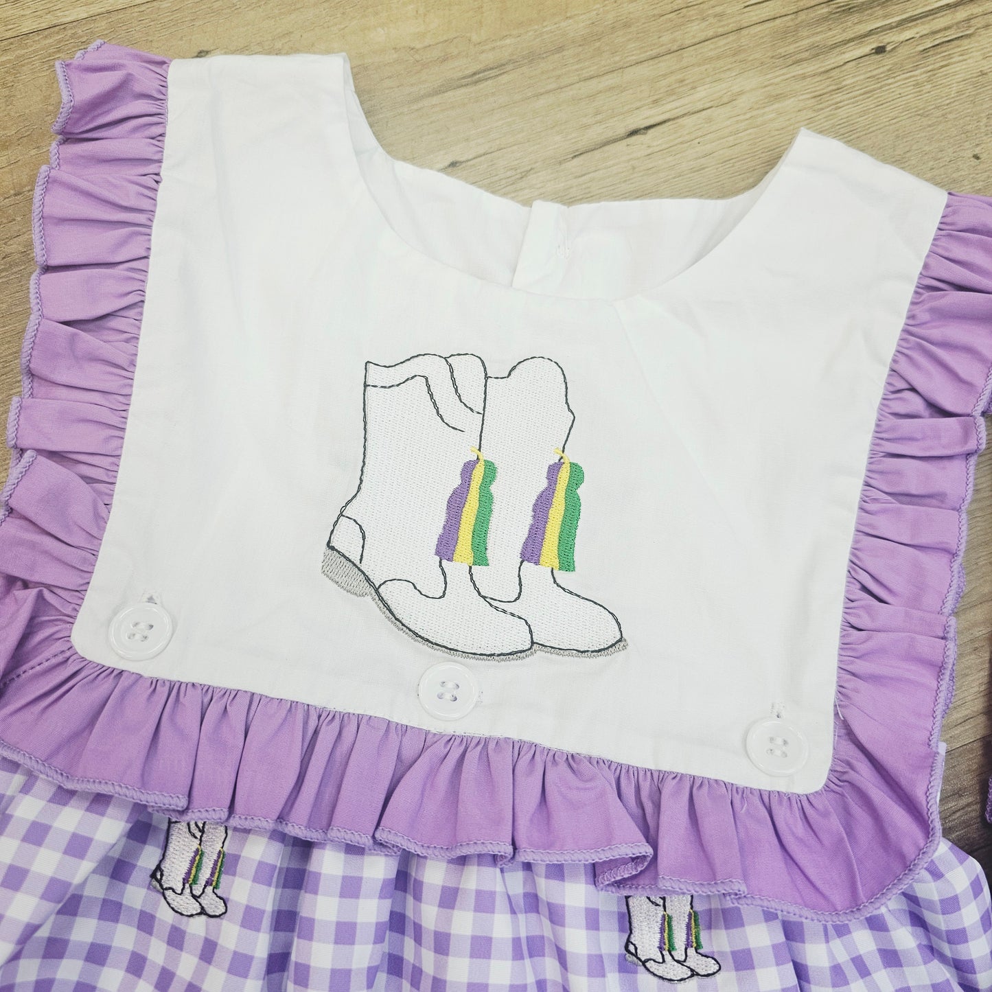 Mardi Gras Reversible Boot Bubble