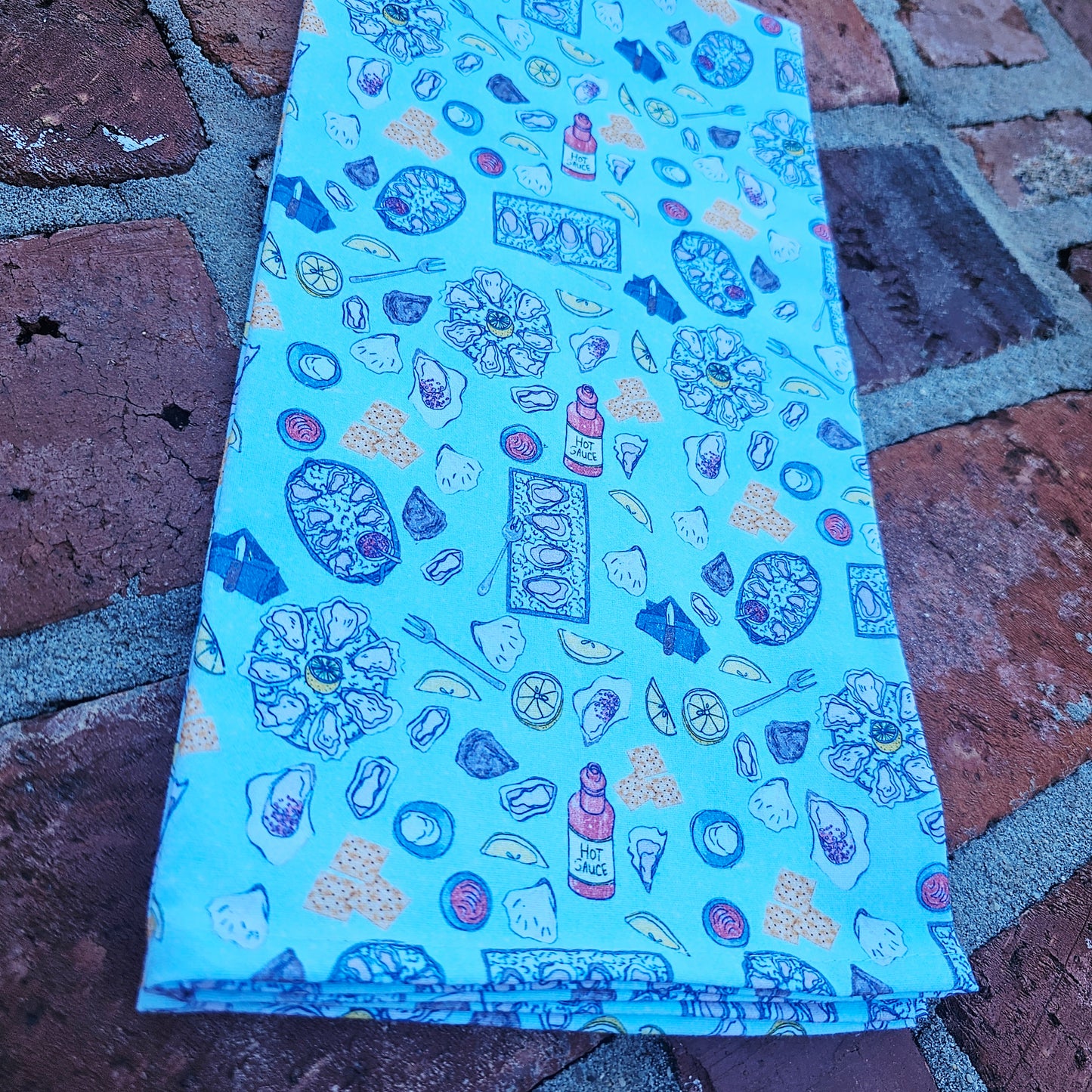 Raw Oysters towel 26in x 27in