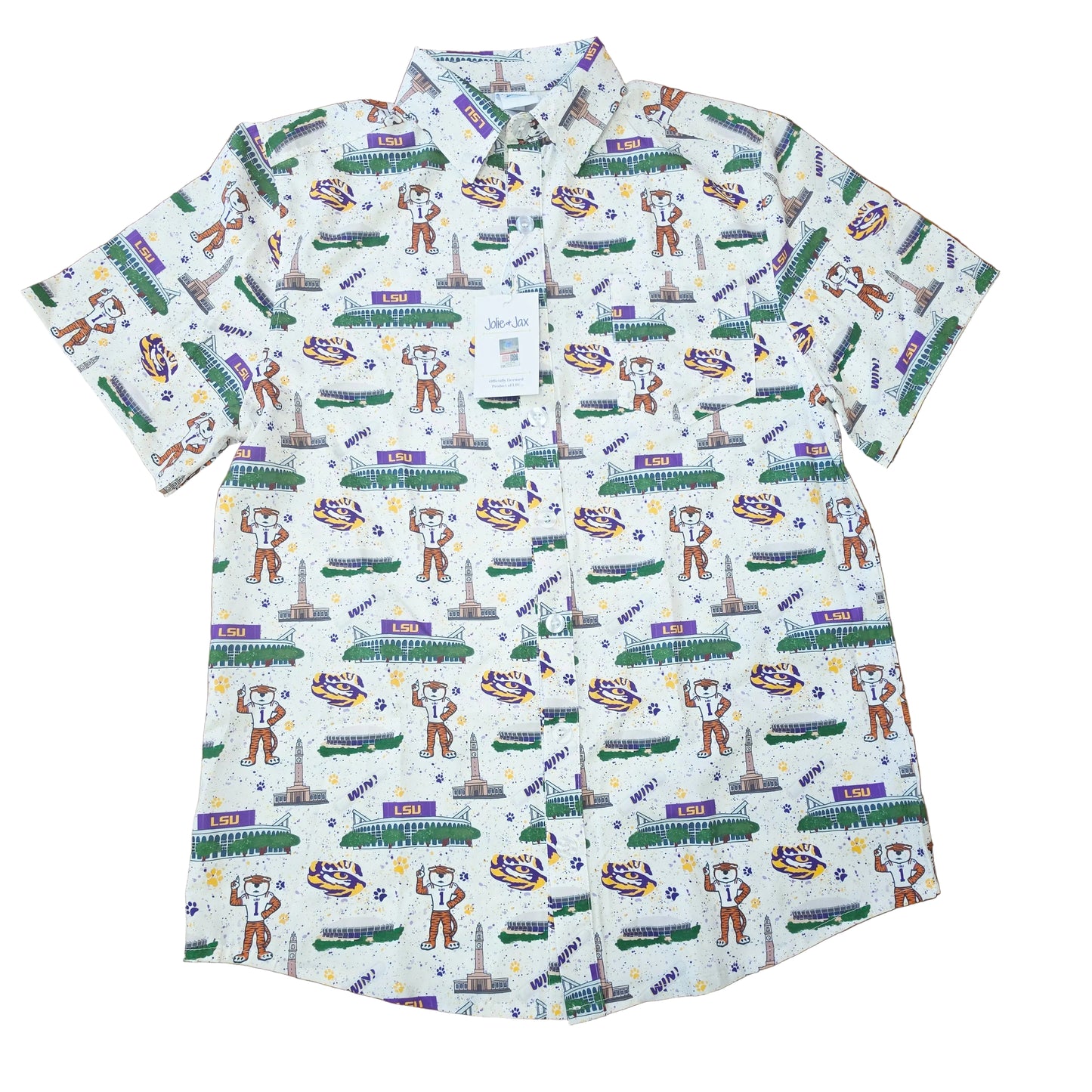 LSU campus Button Down (officially licensed)