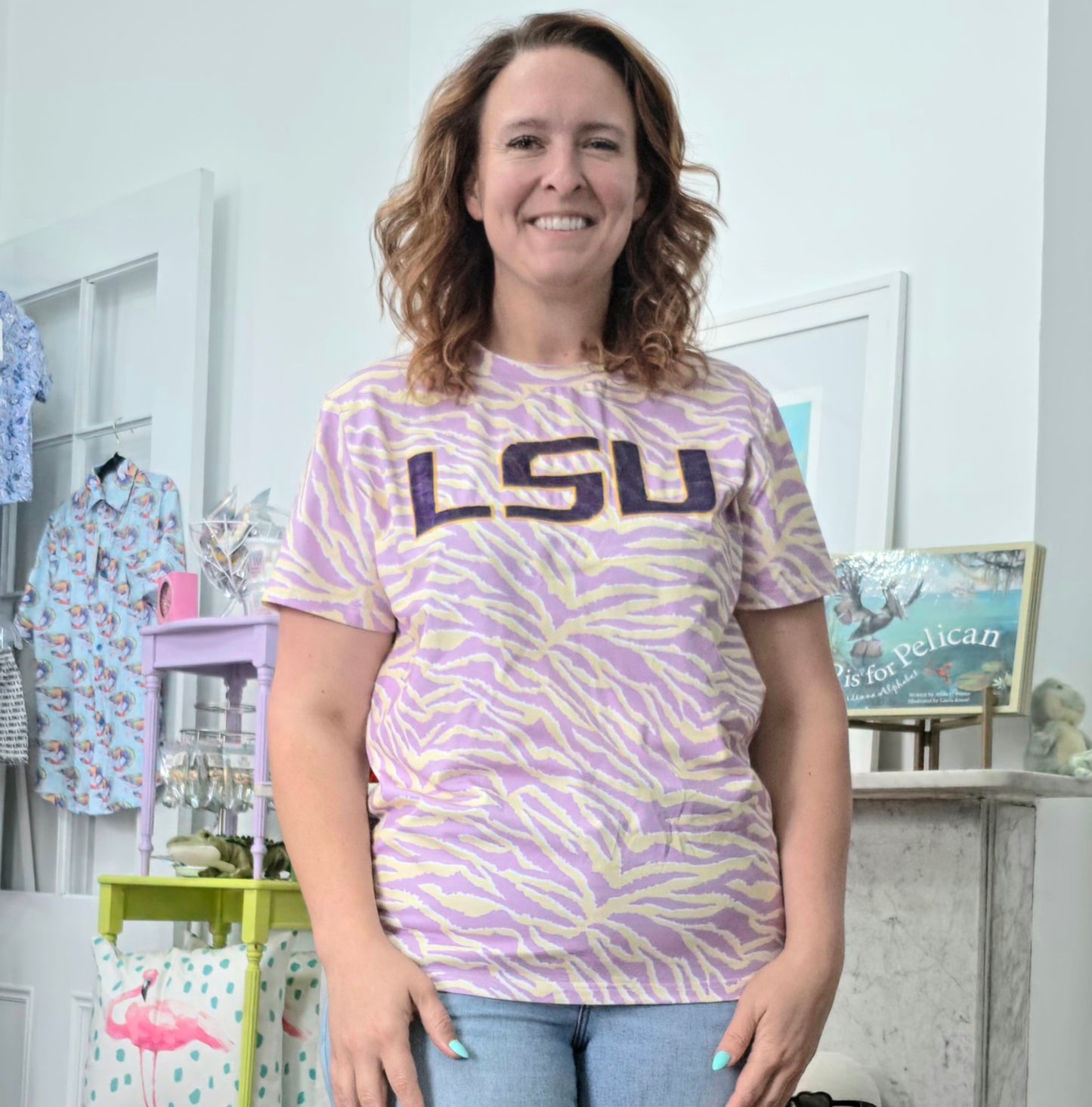 (PRE-ORDER ETA end of July) LSU sequin shirt (officially licensed)