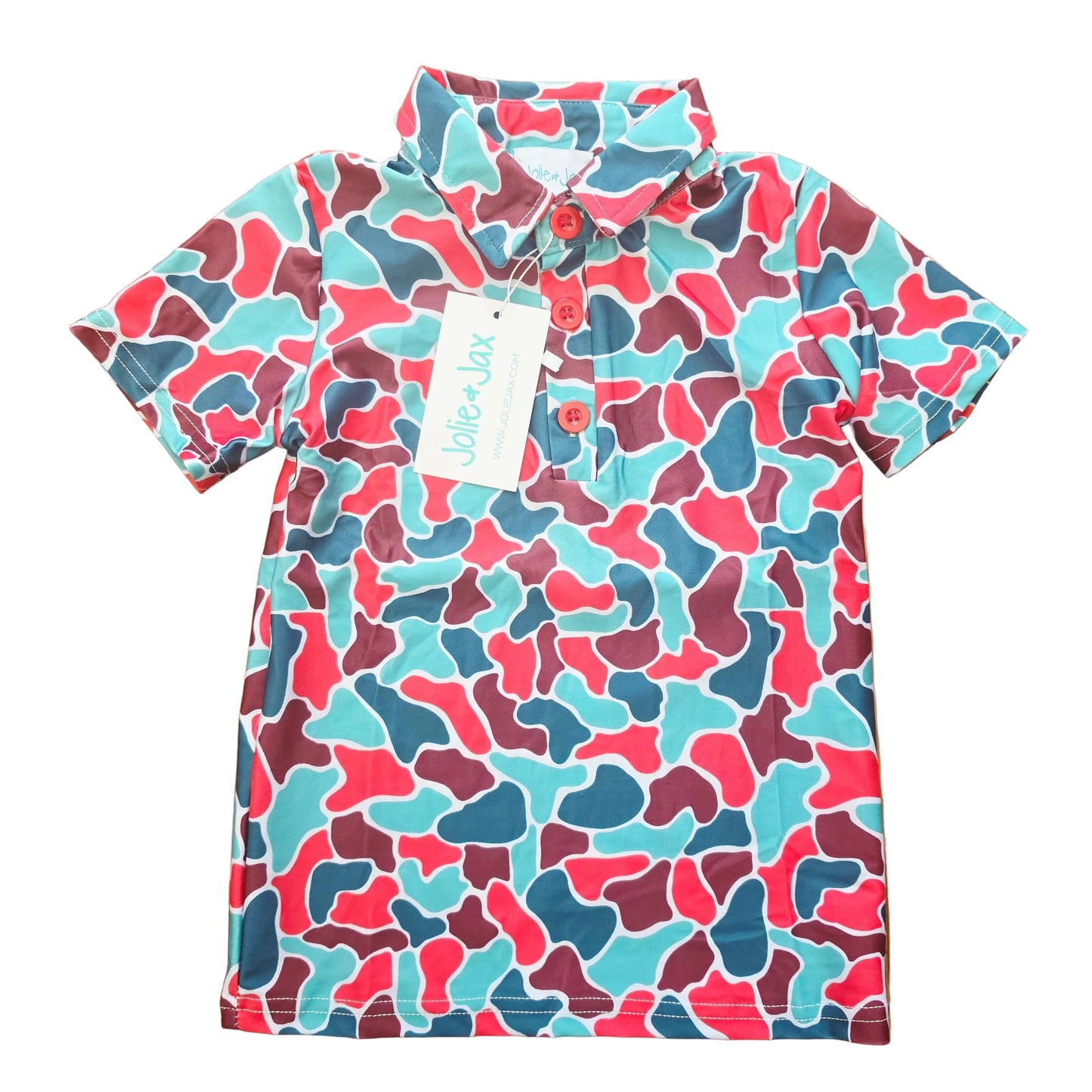 Christmas camo Performance Polo Kids