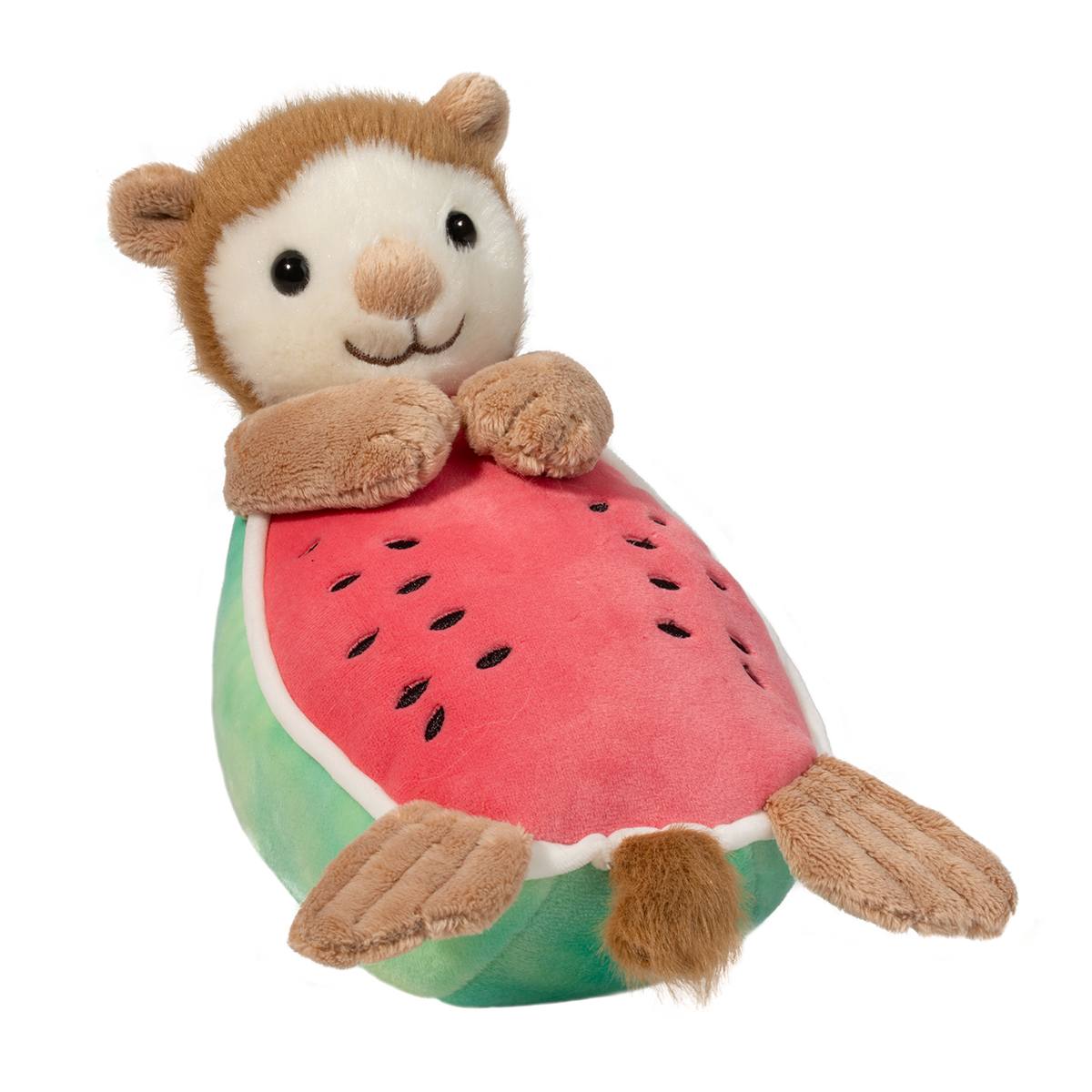 Otter, watermelon, stuffed plushy toy, plush