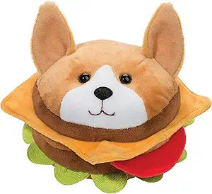 Corgi, burger, dog, stuffed plushy animal toy, plush