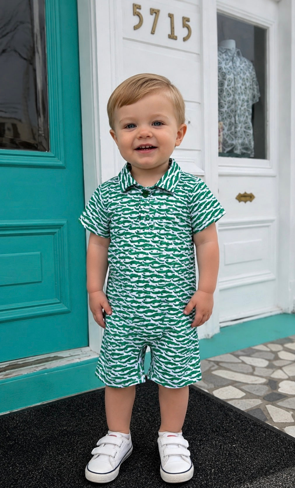 Alligator Performance Polo Romper
