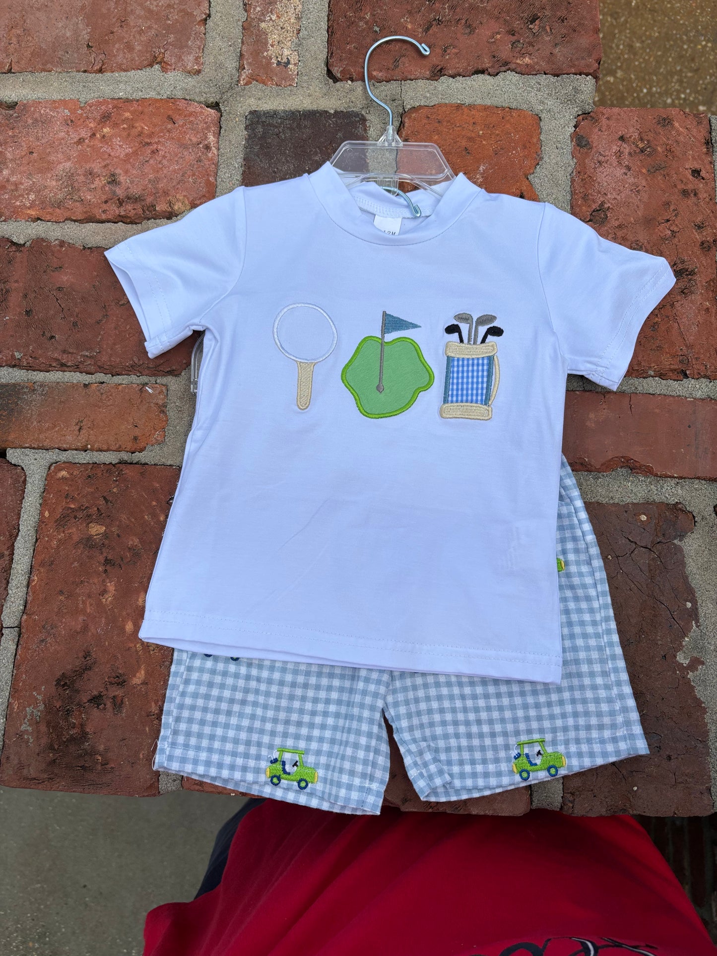 Golf Appliqué Shorts Set