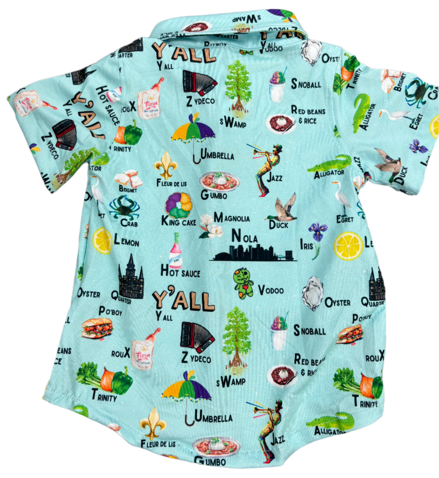 Cajun ABC’s Boys Button Up Shirt