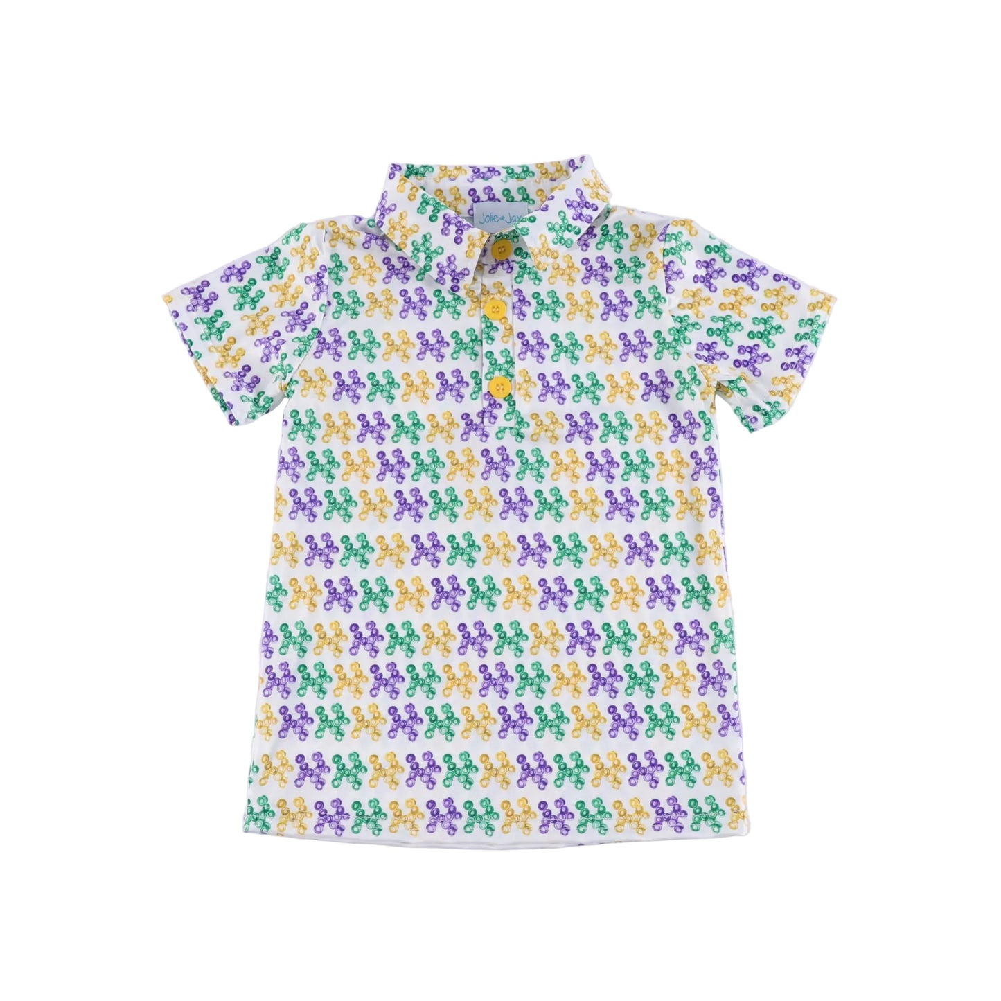 Bead Dog Mardi Gras kid's Polo