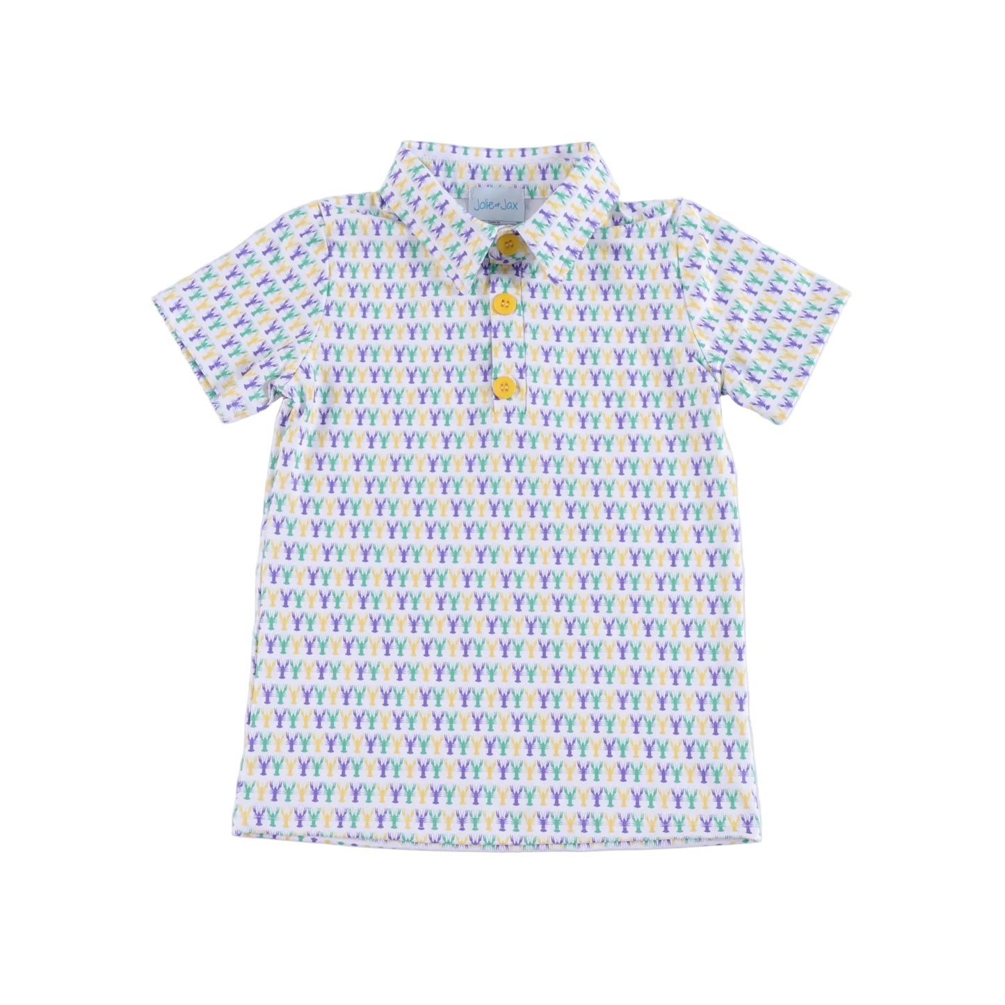 Mardi Gras crawfish boys polo