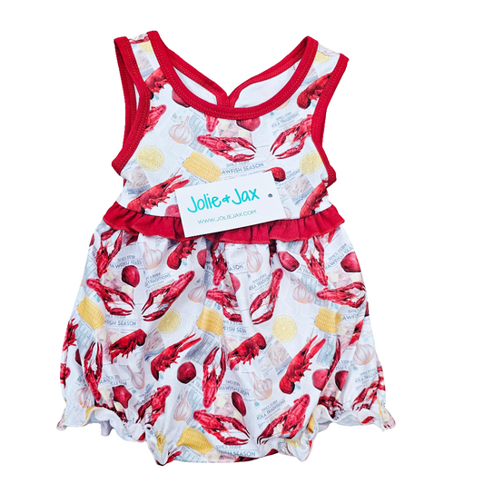 Crawfish, newspaper, seafood, boil, corn, LOUISIANA, New Orleans, bubble, children’s clothing bubble