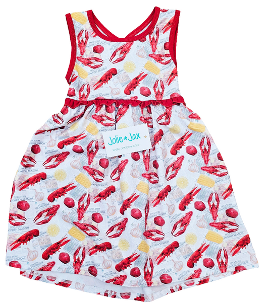 Crawfish corn, potatoes, boil, seafood, Louisiana, New Orleans, Mandeville, Louisiana cute girls dress