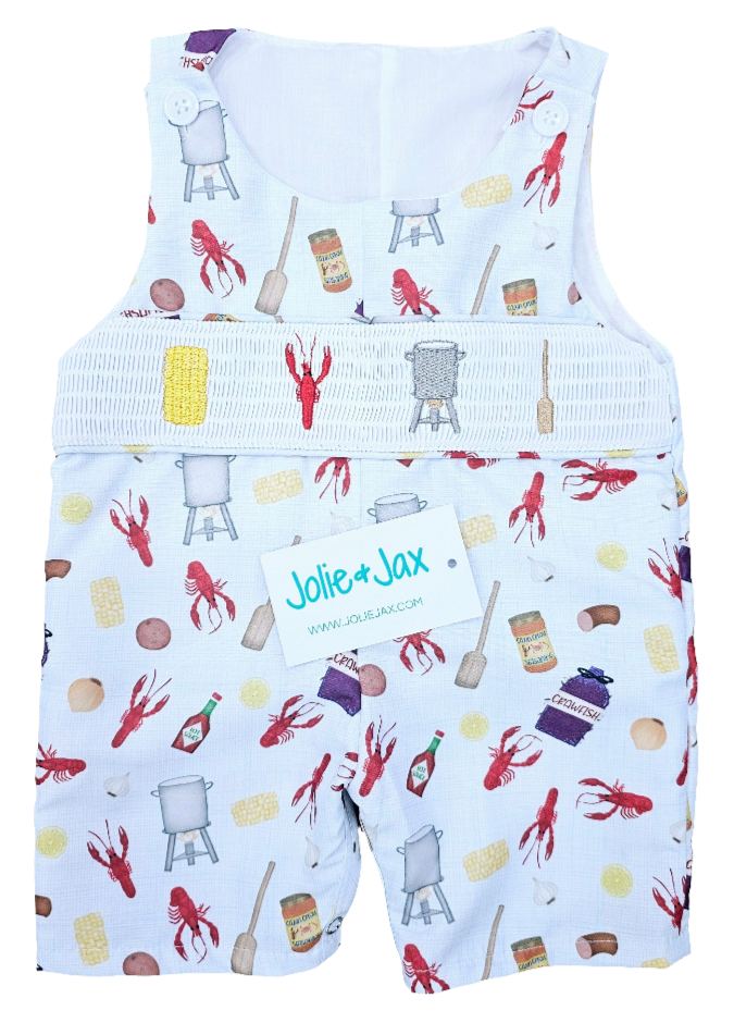 crawfish smocked jonjon new orleans louisiana sausage seafood garlic mandeville