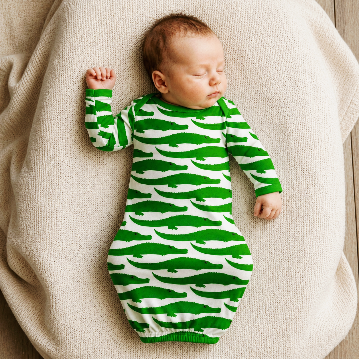 Gator Bamboo Baby Gown