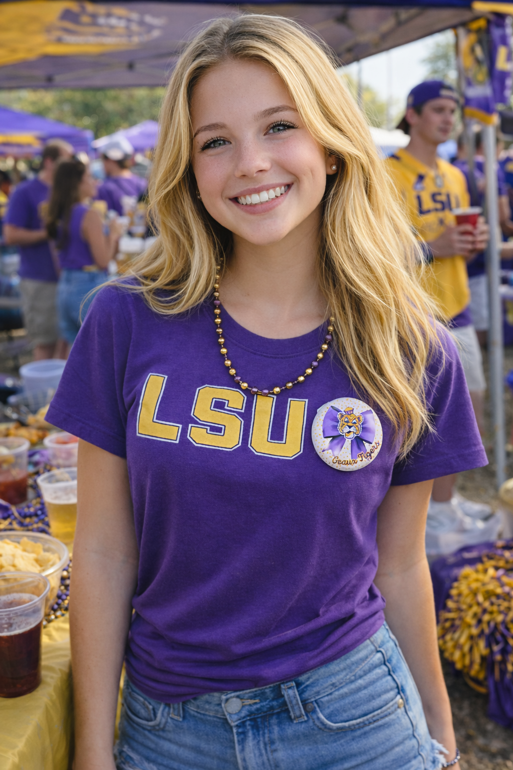 LSU Geaux Tigers Spirit Pin