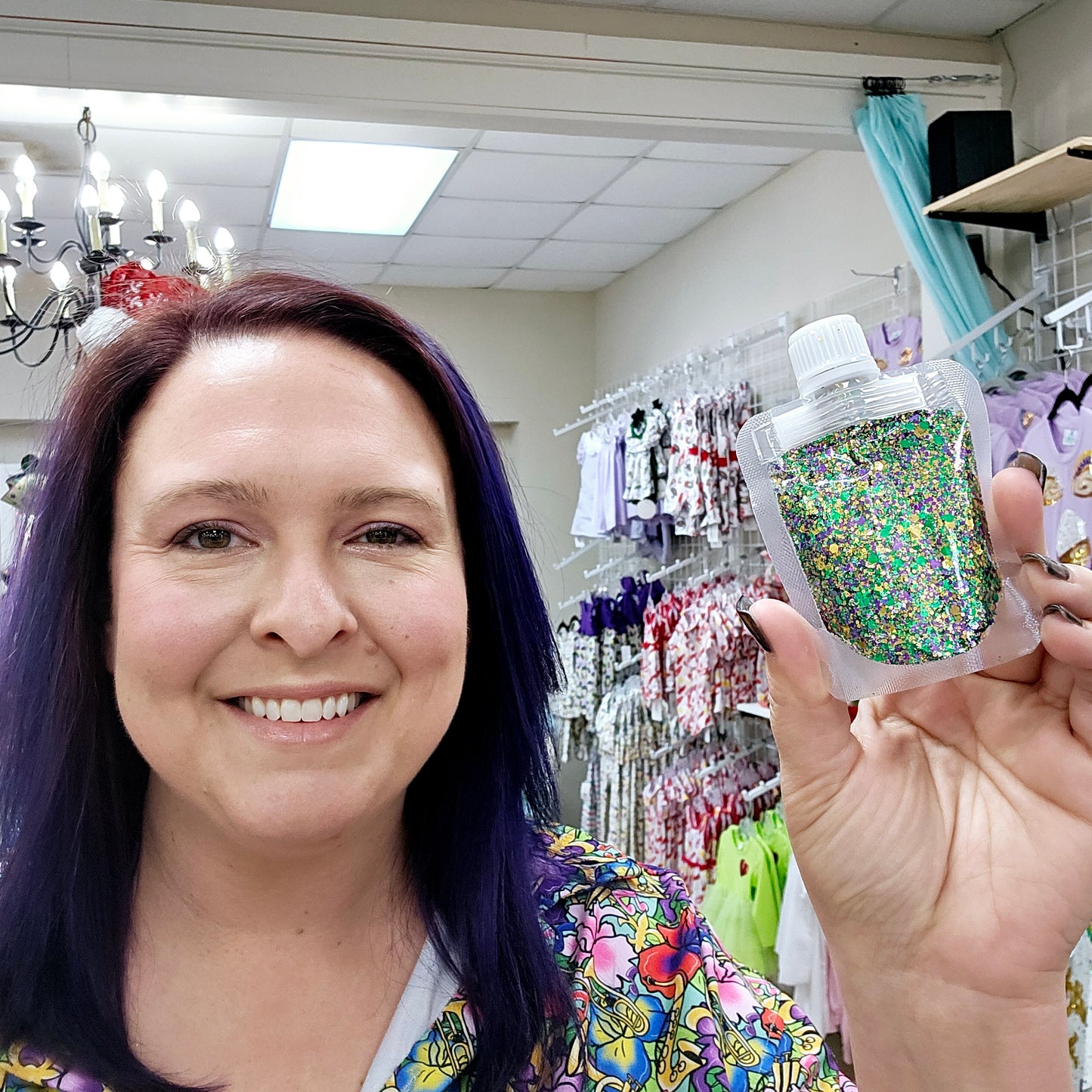 Squeeze Mardi Gras Body Glitter