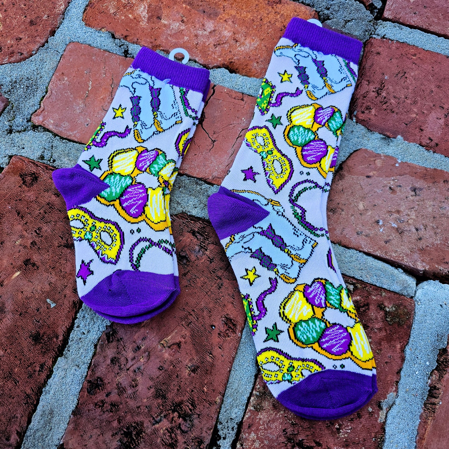 Mardi Gras Socks