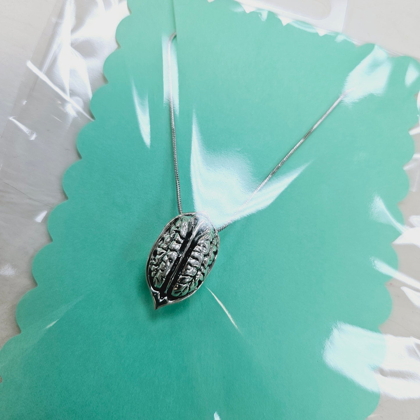 Pecan Half Pendant .925