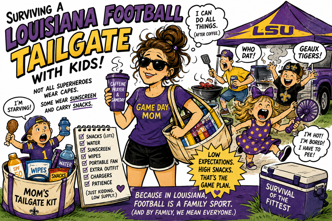 How to Survive a Louisiana Football Tailgate with Kids | LSU, Saints & Game Day Tips