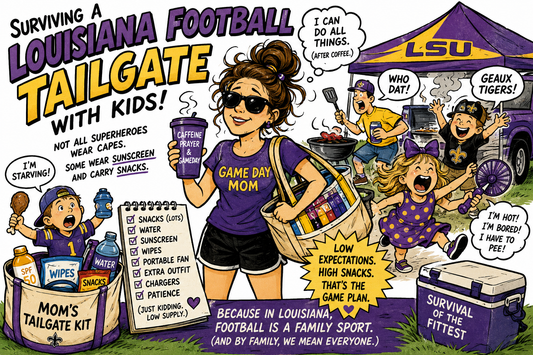 How to Survive a Louisiana Football Tailgate with Kids | LSU, Saints & Game Day Tips