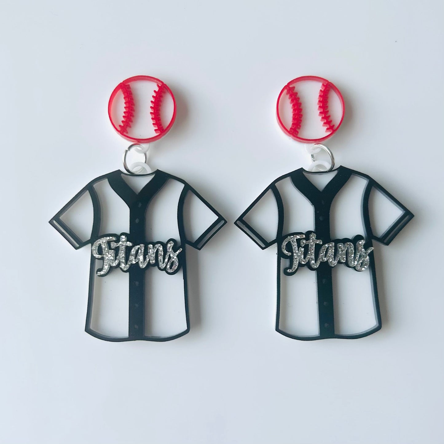 Lakeshore High Titans Jersey Earrings