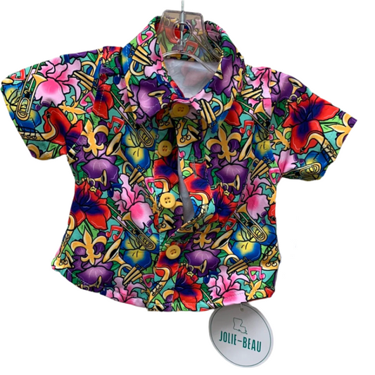 Jazzy Iris Boy’s Button Down Shirt              JJ