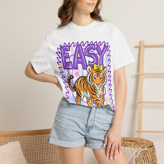 Easy Tiger T‑Shirt — Cute Retro Tiger Graphic Tee