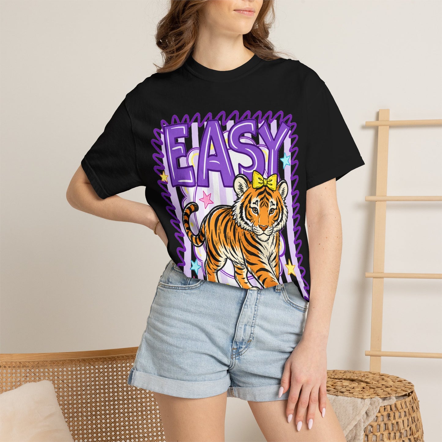 Easy Tiger T‑Shirt — Cute Retro Tiger Graphic Tee