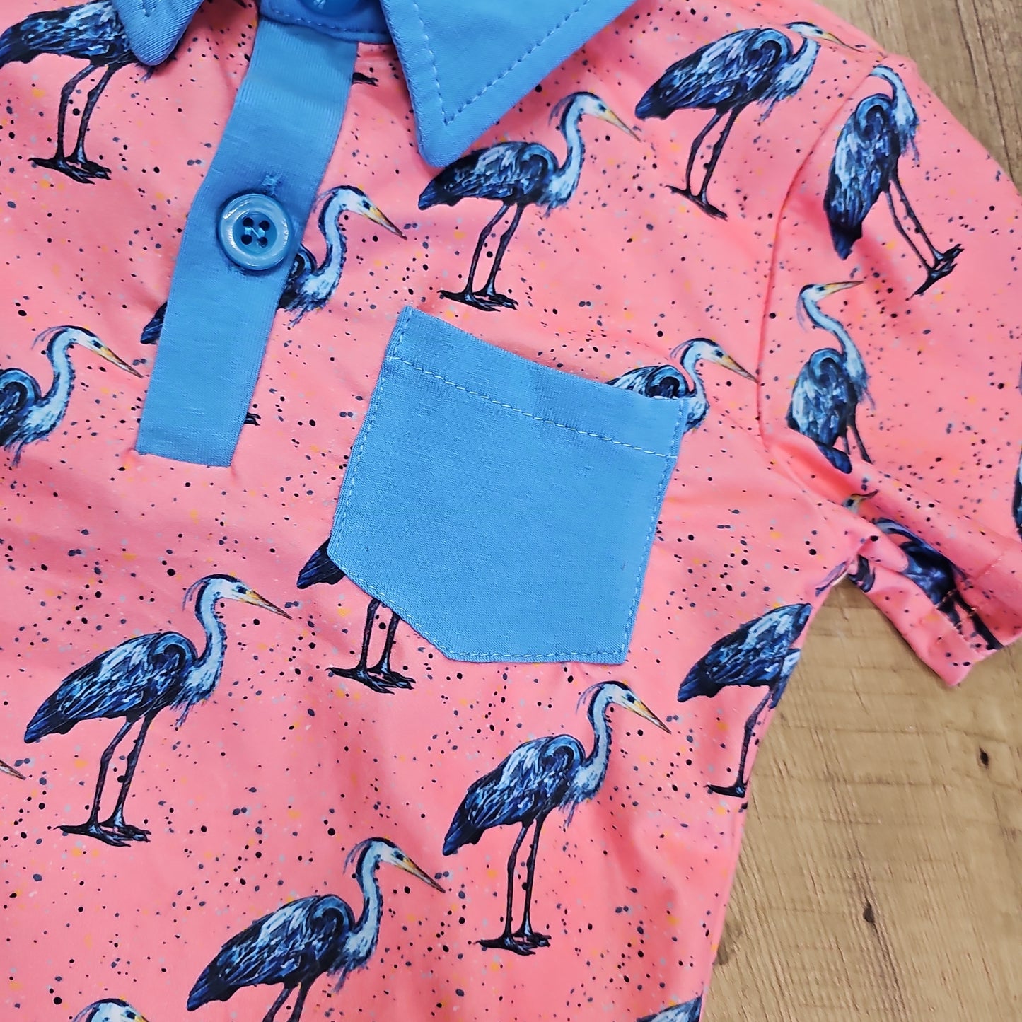 Blue Heron Kid's Polo Shirt