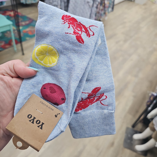 Crawfish Boil Socks size 6 to 12